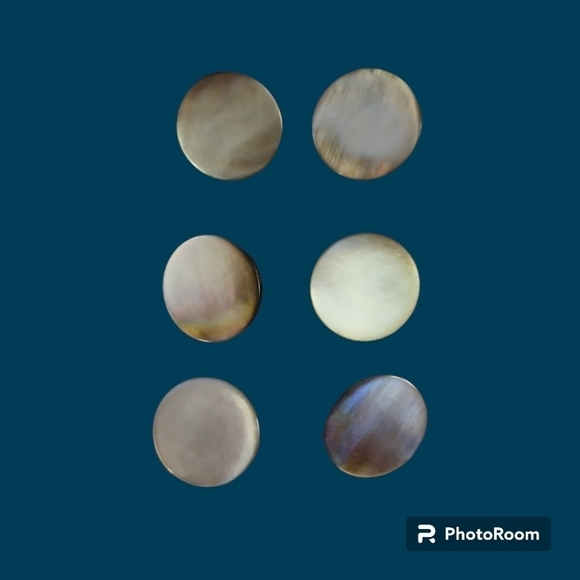 Vintage Abalone Shell Jacket Shank Buttons - Picture 1 of 5